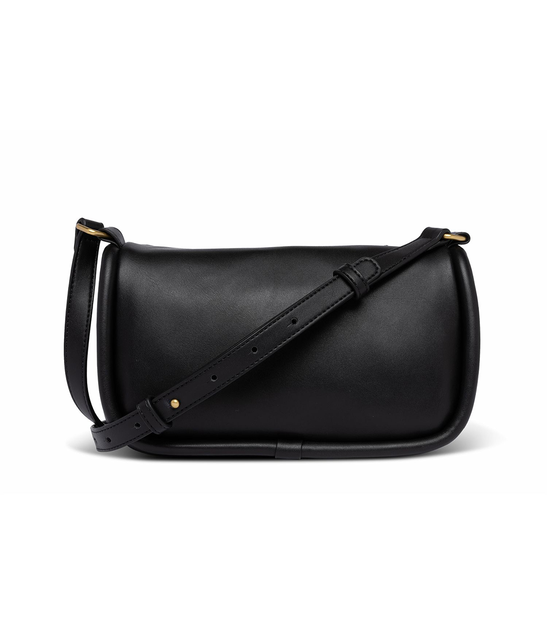 PU ソリッドカラー ミニホーボーバッグ 詳細画像 ブラック 2